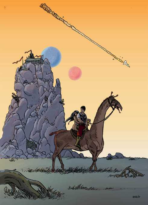 Couverture du premier tome de Tschai par Li-An et Morvan.Ed.Delcourt